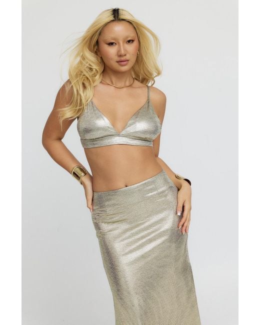 Why Mary Gray Luna Metallic Bralet