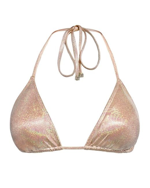Enez Swim Natural Neutrals Nova Triangle Bikini Top