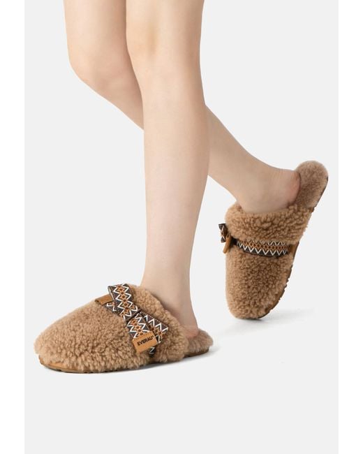 EverAu Australia Brown Moorhen Bow Slippers