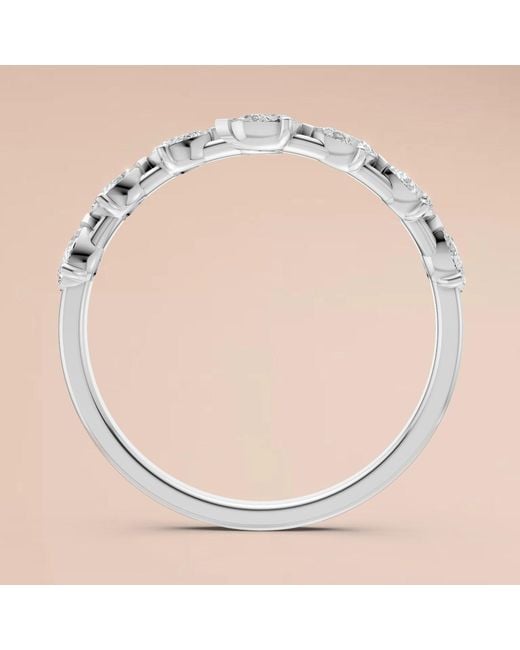 Aya Fine Jewelry White Pear Lab Diamond Bypass Ring