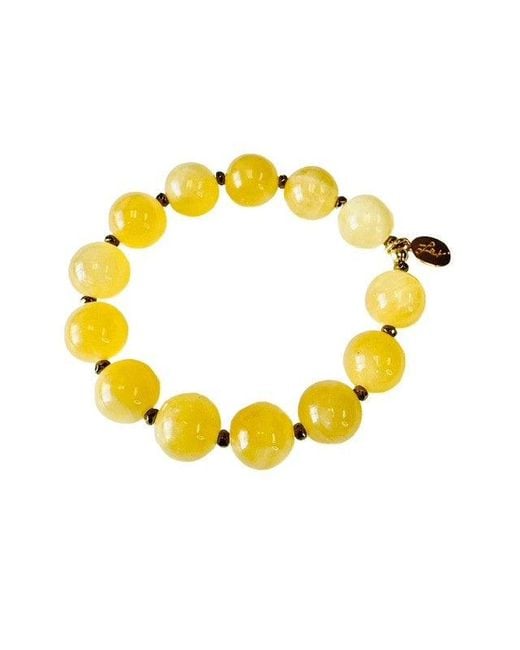 Lexi Jewelry Yellow Golden Glow Calcite Bracelet