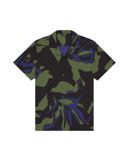 Playaluxe Green Botanical Cabana Shirt for men