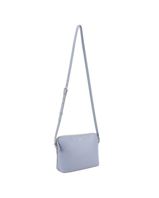 Paul Costelloe Blue Lenya Leather Crossbody Bag