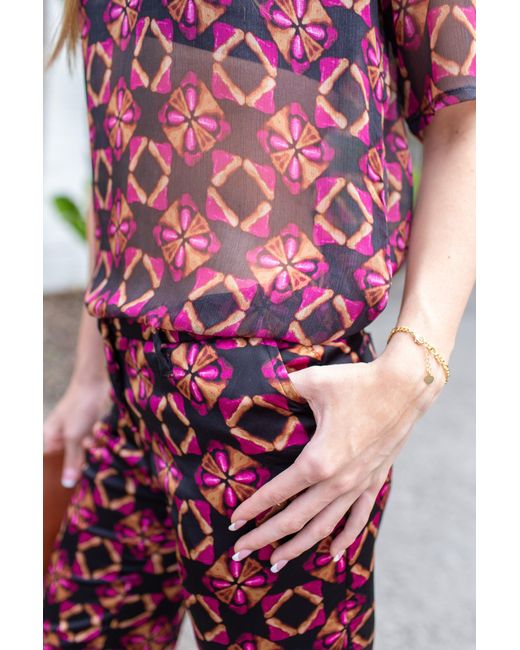 Jennafer Grace Red Mareesa Trousers