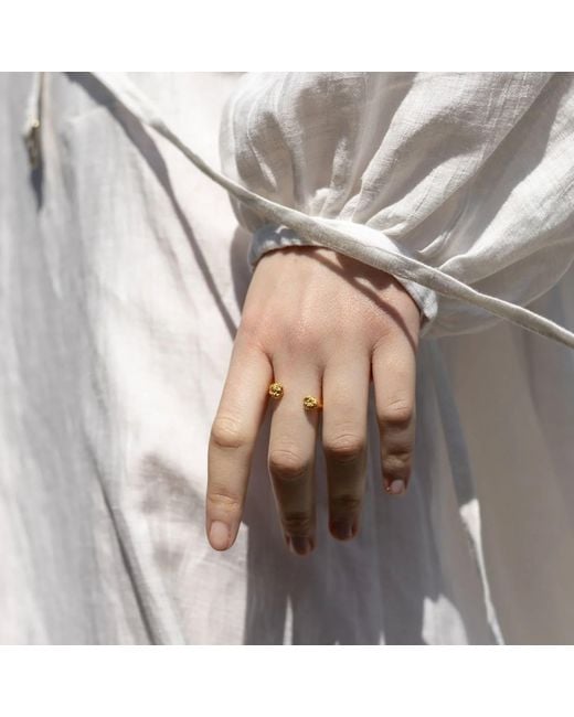 EVA REMENYI Metallic Archaic Nugget Ring