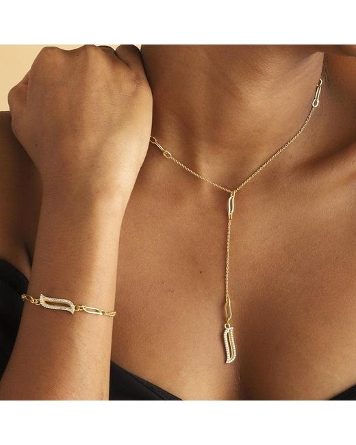 Lila Rasa Metallic Link Bracelet