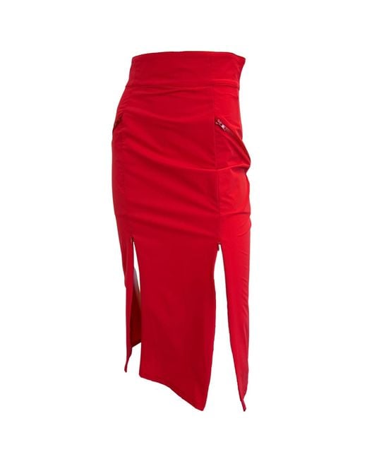 SNIDER Red Corazon Skirt