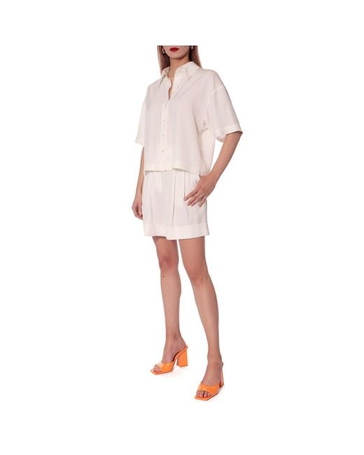 AGGI by HALEWSKI White Noa Whisper Shorts