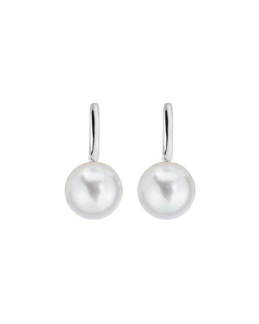 Ora Pearls White Aetis X Large Pearl Hoop Earrings