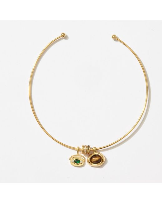 Alexie of Athens Metallic Convertible Protection Charm Choker