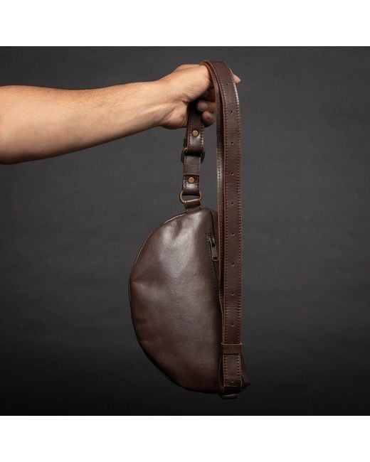 Hides Leather Co. Brown Nexus Leather Travel Belt Bag