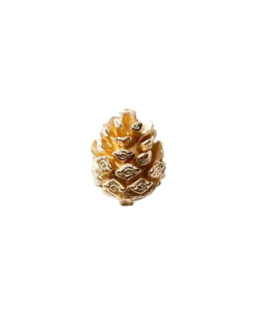 Lee Renee Metallic Baby Pine Cone Lapel Pin for men
