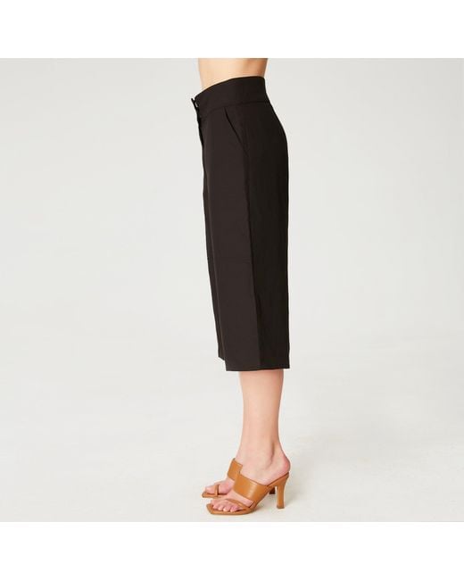 Smart and Joy Black Wide Capri Pants