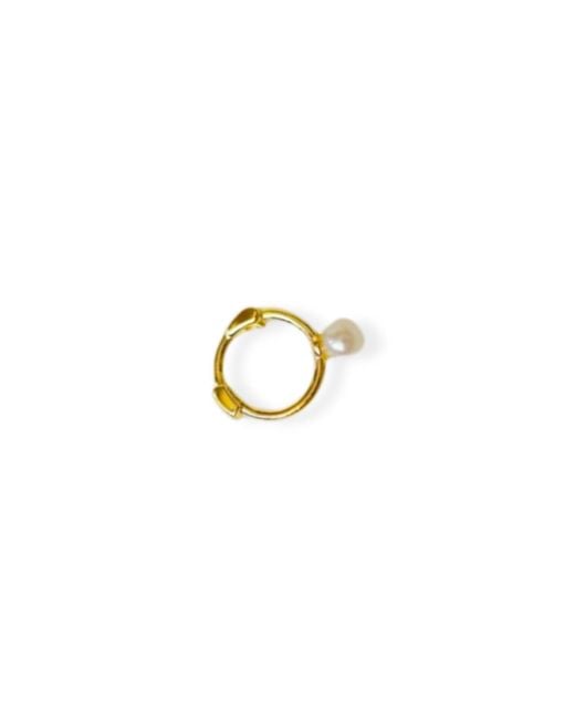Martina Rozenberg Smira Jewelry Metallic The Mono Pearl Earring