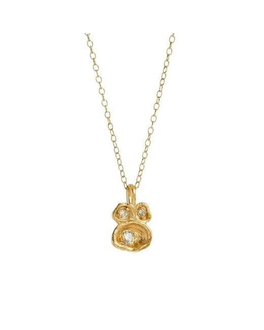 Claire Hill Designs Metallic Topaz Lichen Pendant Necklace