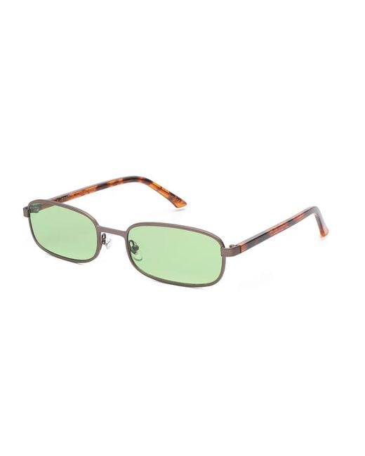 A.Kjærbede Green Noah Sungless Matte Gun Metal Havana