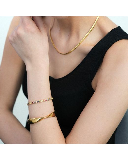 Miss Cecilia Metallic Tennis Bracelet