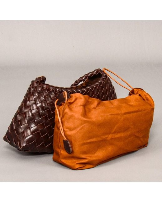 Rimini Orange Hand Woven Tote 'Adelina'