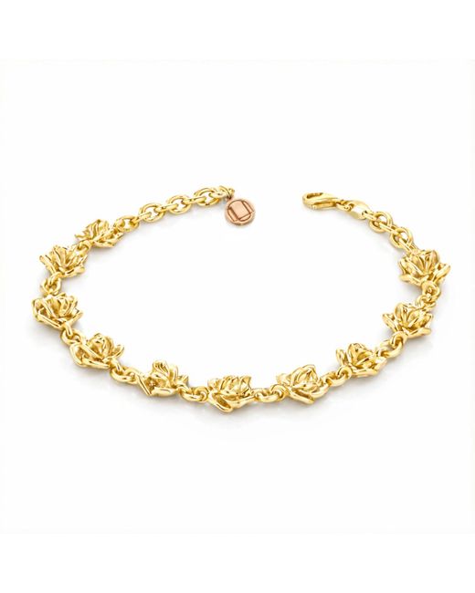 Unaloe Metallic Vermeil Rose Chain Bracelet Cariba – Handmade Italian Charm Jewelry