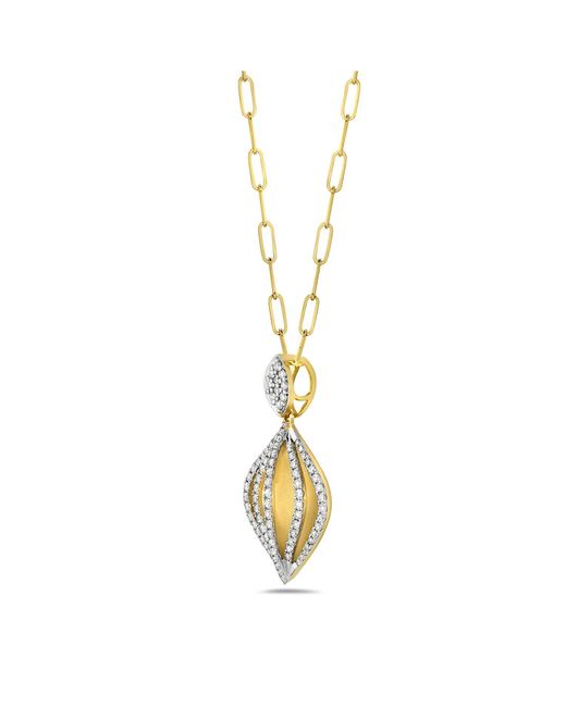 Artisan Metallic Yellow Gold Natural Diamond Designer Necklace Handmade Jewelry
