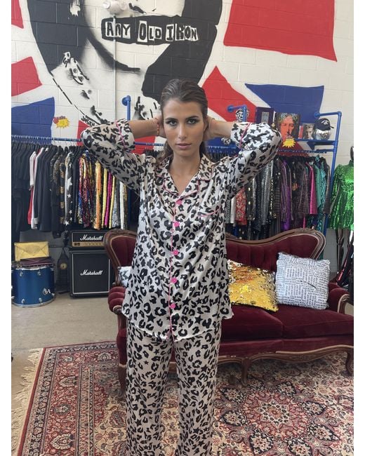 Any Old Iron Blue Sleeping Rock Star Pajamas