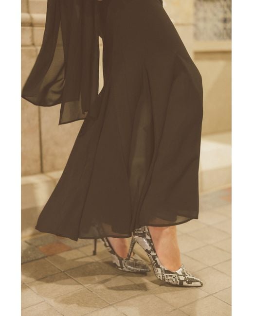 Modista Thirty-One Black Elegant Mermaid-Hem Maxi Skirt
