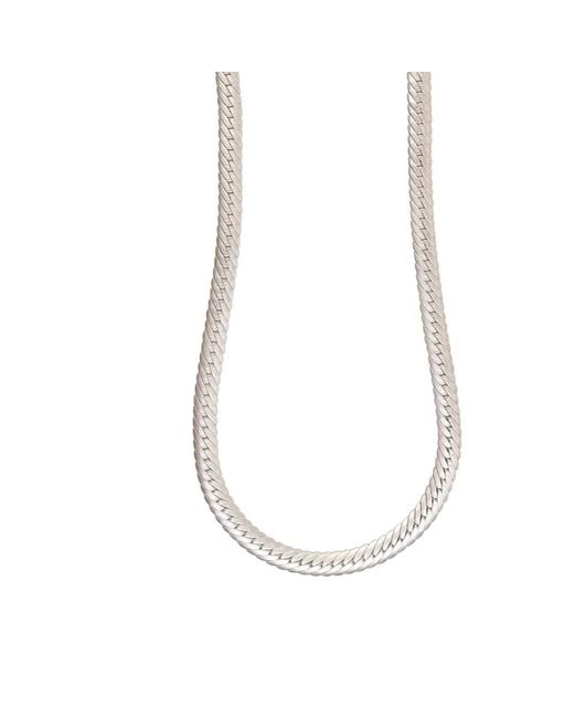 Lila Rasa Metallic Long Snake Chain 22