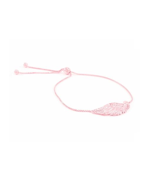 Seven Saints Metallic Angel Wing Bolo Friendship Bracelet, Over Sterling