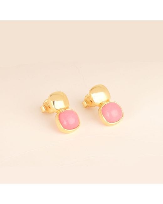 Lila Rasa Pink Glossy & Blushing Stud