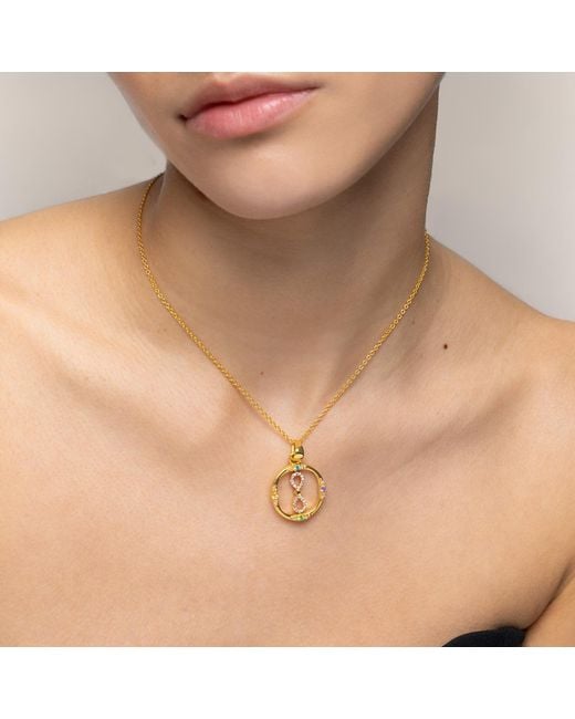 Lavani Jewels Metallic Multicolored The Wolrd Necklace