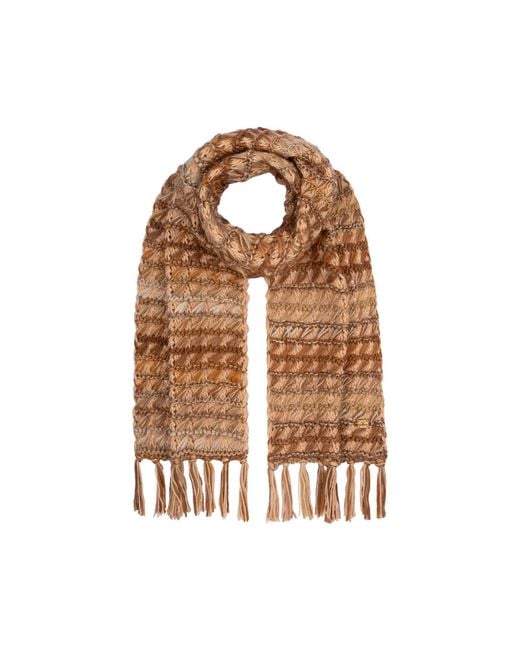 Norbron Brown Cherly Autumn Leaf Scarf