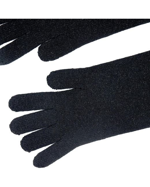 Maison Bogomil Blue Sparkly-Knit Gloves