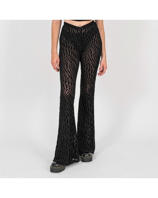 Ekcentrik Black Thunderbeats Flared Pants