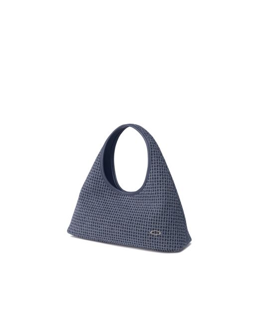 orYANY Blue Waffle Canvas Tote Bag