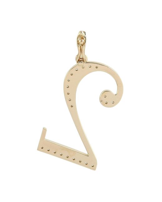 Artisan Metallic Diamond Number 2 Pendant