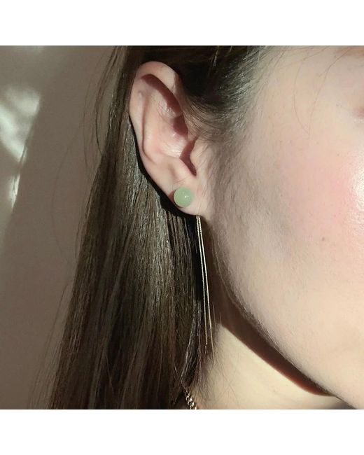 seree Blue Sia Jade Drop Earrings