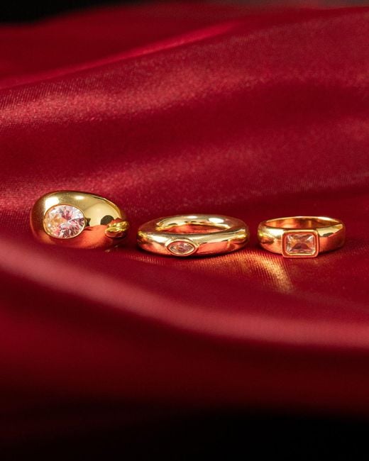 Argento Vivo Metallic Baguette Heirloom Ring