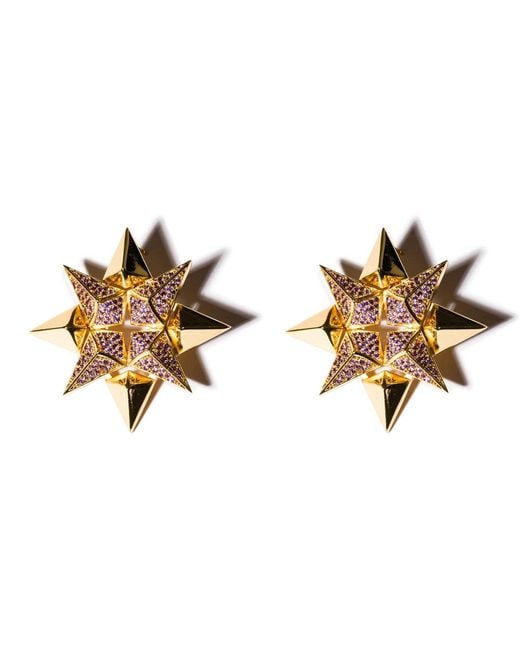 Kybele Studio Metallic Starburst Earrings