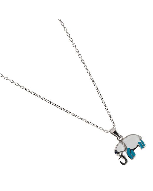 Ebru Jewelry Metallic Sterling Elephant Necklace
