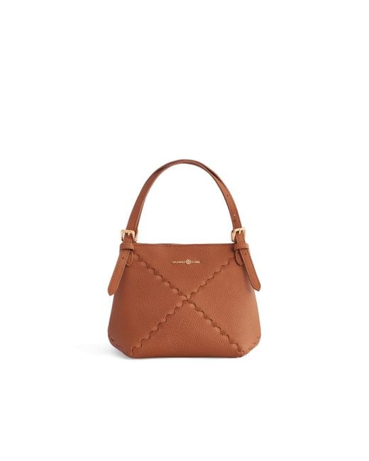 Orange Cube Brown Dusk Mosaic Mini Tote