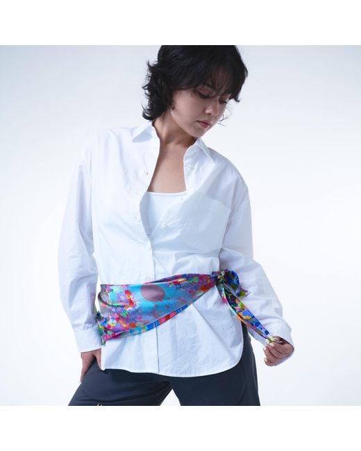 Lilia Munn Green Mulberry Silk Scarf–