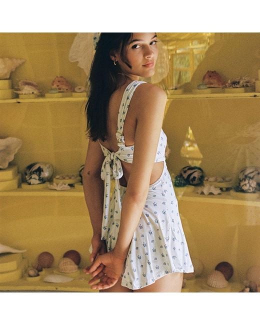 Montce White Heidi Floral Devin Rosa Dress
