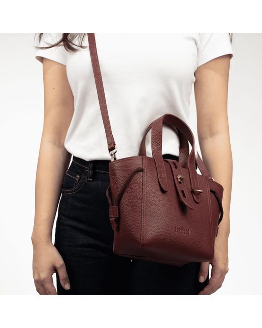 Hamel Atelier Red Spiga Leather Tote Bag
