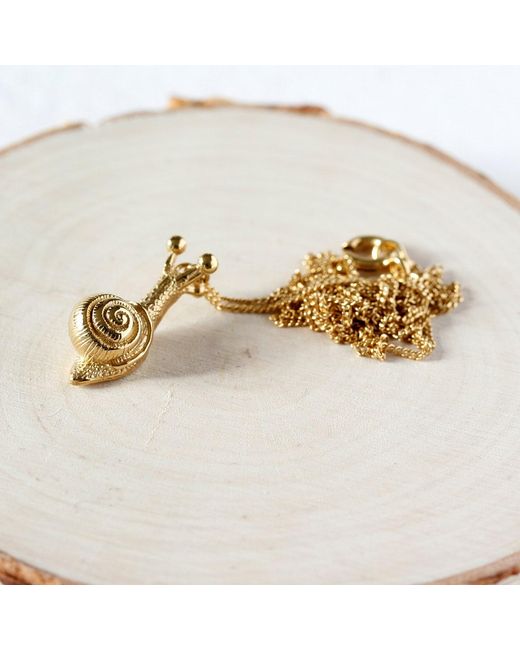 Lee Renee Metallic Baby Snail Necklace –