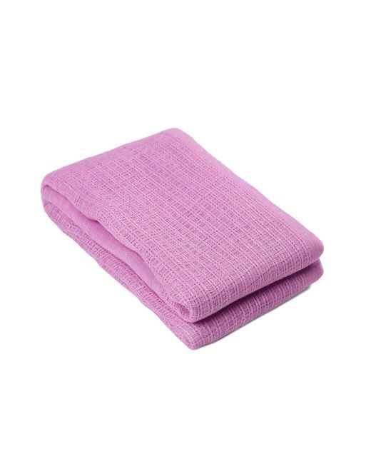Heritagemoda Purple Handmade Lilac Linen Scarf