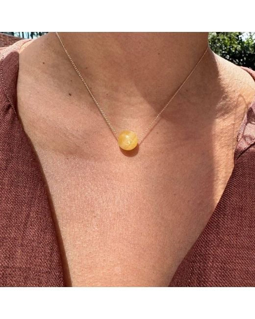Lexi Jewelry Metallic Golden Glow Calcite Necklace