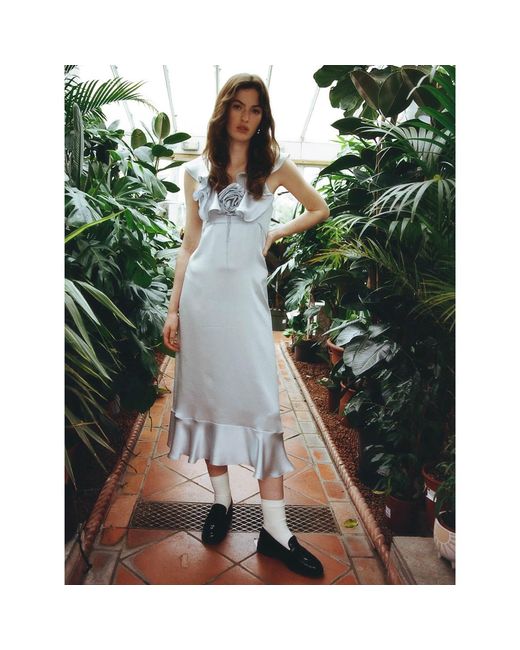 Lisa The Label Blue Le Jardin Peony Dress