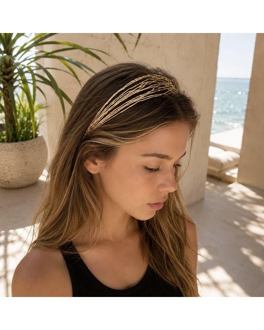 Rare Matters Jewelry Metallic Hammered Wire Headband