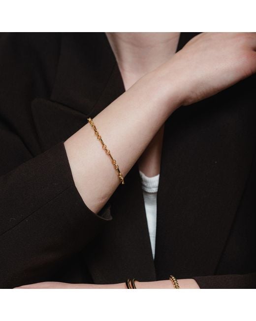 Nazzar Metallic Link Chain Bracelet