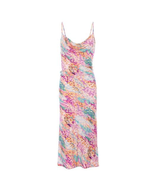 ROSERRY Pink Tulum Jersey Midi Dress